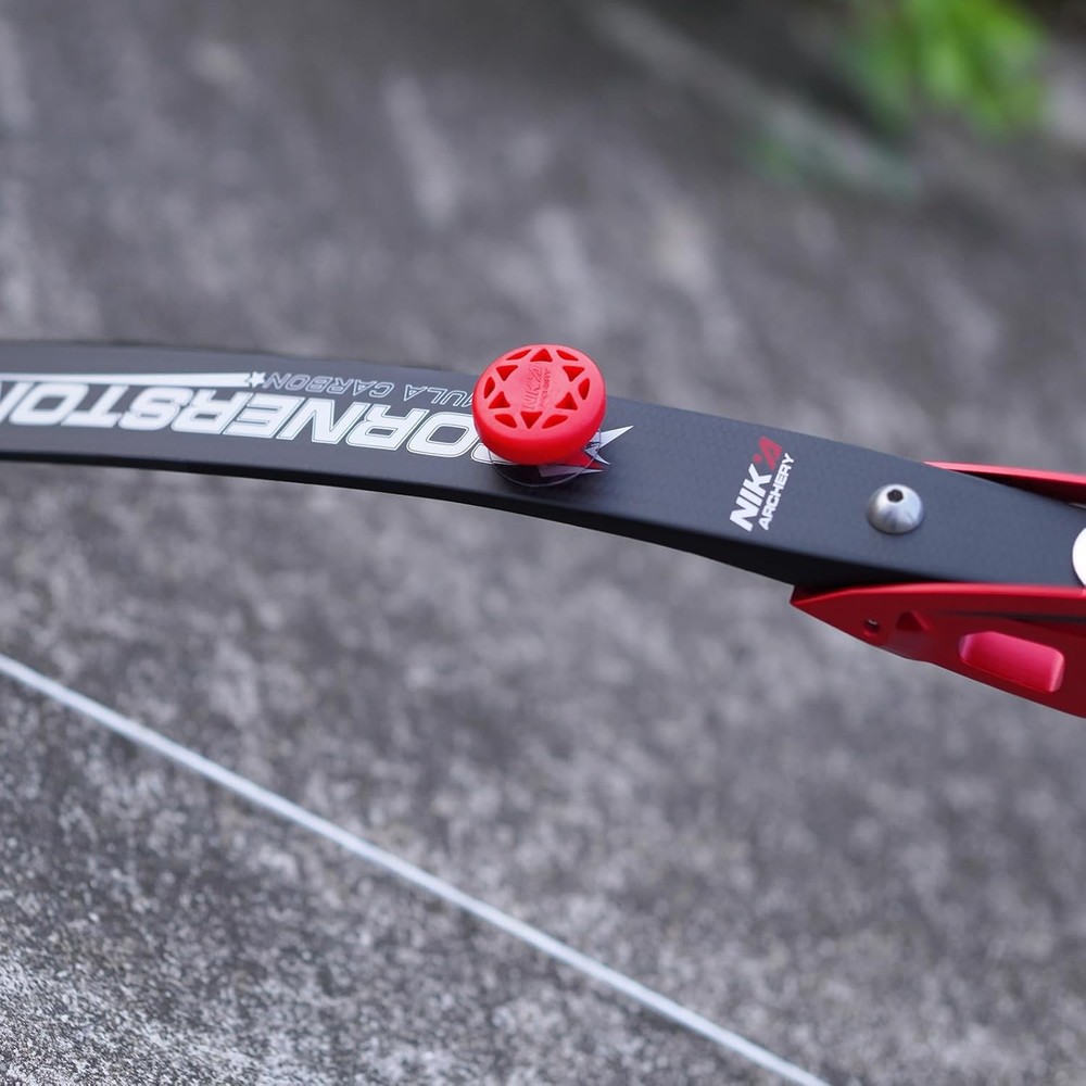 Archery Bow Stabilizer Solid Rubbe Limbs Vibration Damper for Youth Black