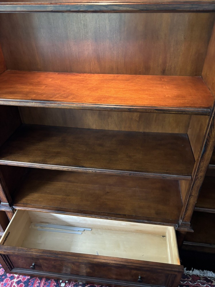 3 Piece Bookshelf Set With Drawer