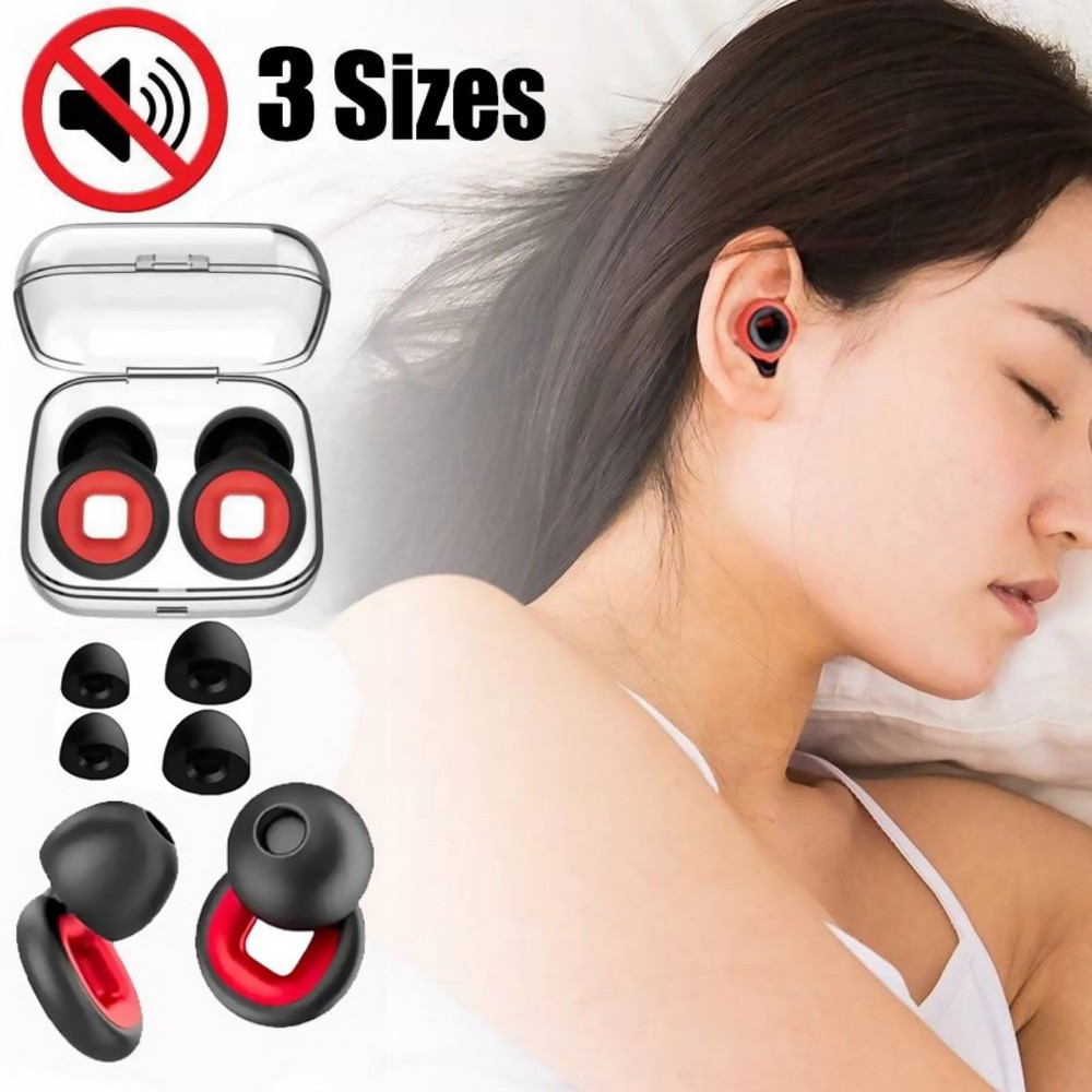 Wind Noise Reduction 24dB Motorcycle Ear Plugs Reusable With 3 Size Options