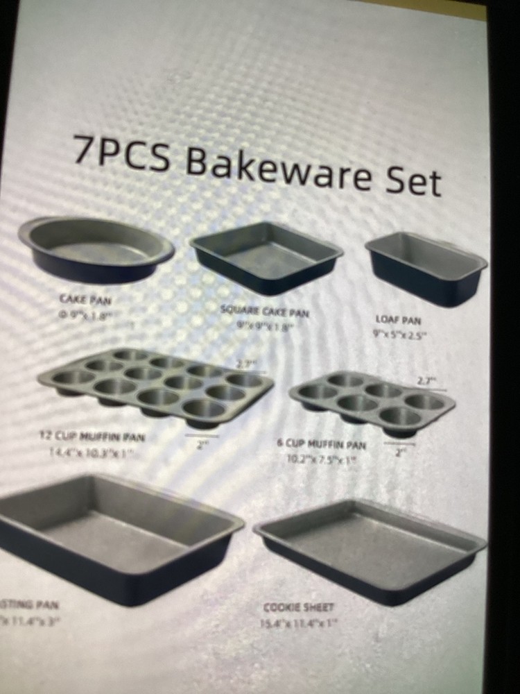 Carote Bakeware 7pcs Nonstick Stackable Baking Pans set