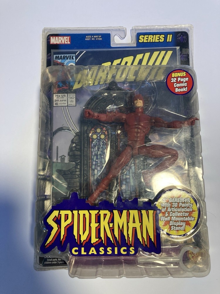 Marvel Series II Daredevil 6'' And 32 Page Comic Book