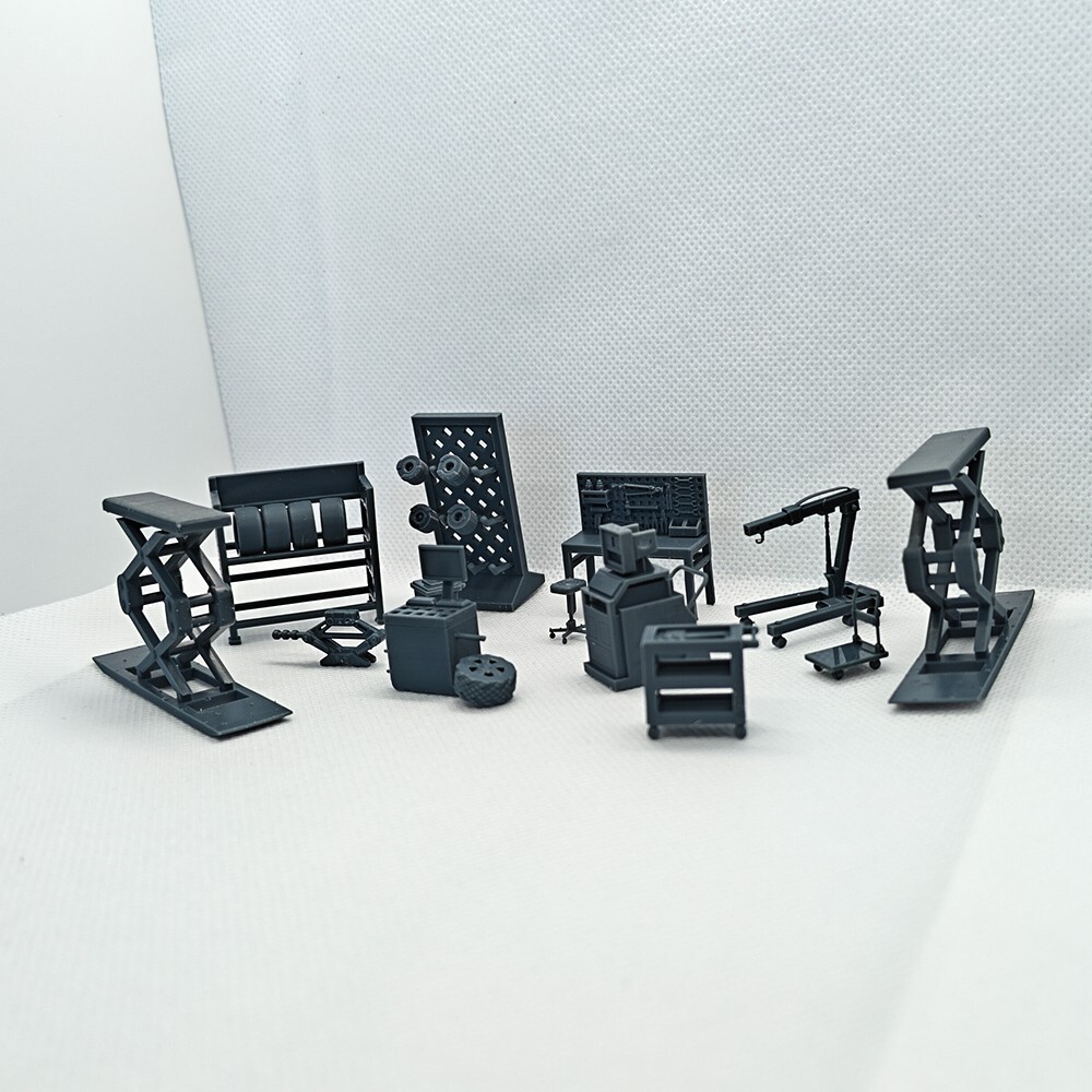 1:64 Maintenance Tools Display Props Automobile Maintenance Workshop