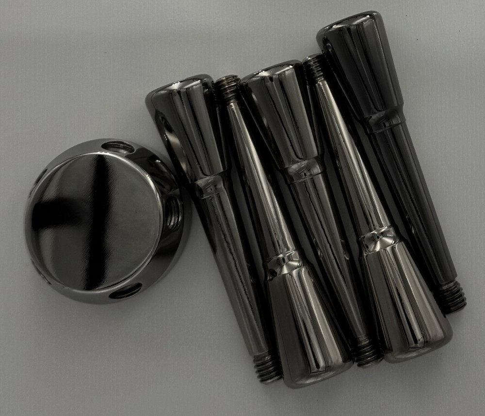 5-Spoke Legacy Gun Safe Handle - Black Chrome *New*