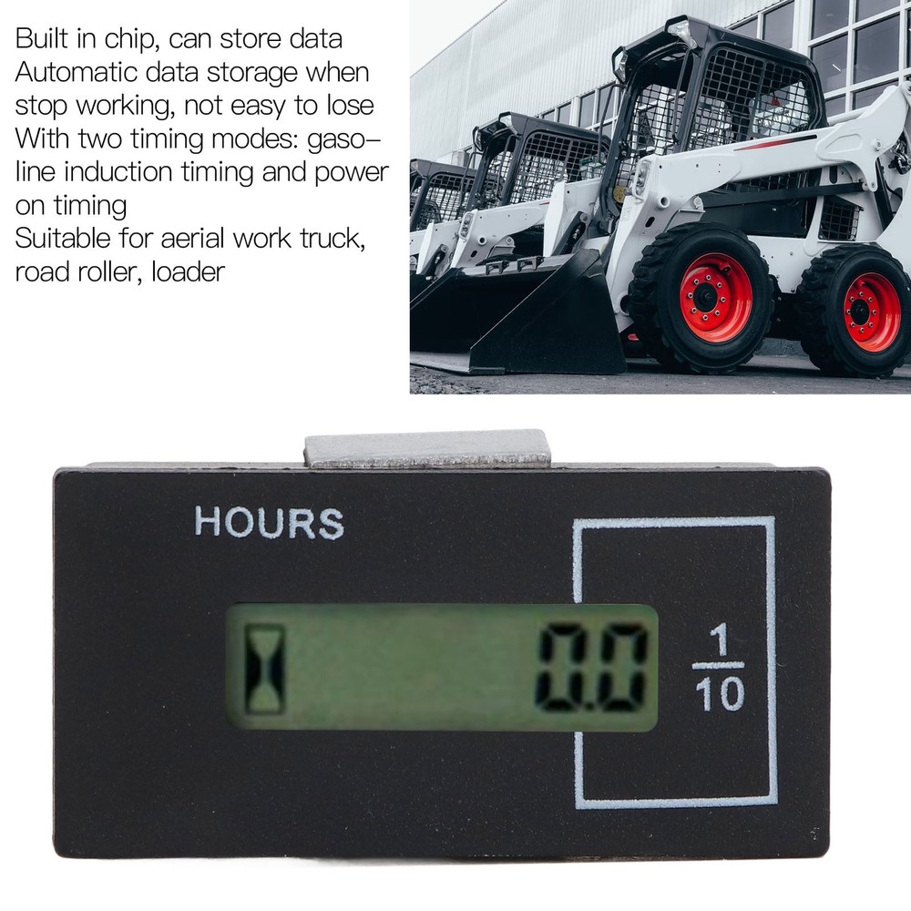 Universal Excavator Hour Meter LCD Timer For Industrial Use For