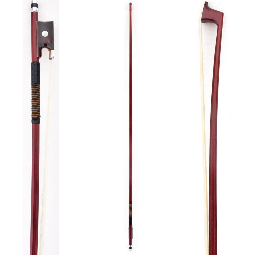 Pro Master Antique Pernambuco Octagonal Violin Bow 4/4 Value Big eye Frog Silver
