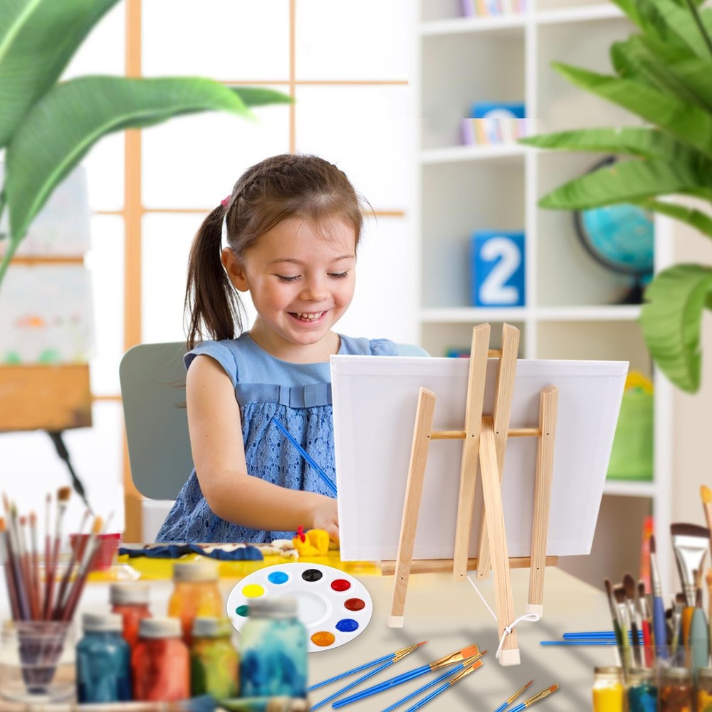 Wood Tripod Easels Tabletop Display Stands 3 Pack