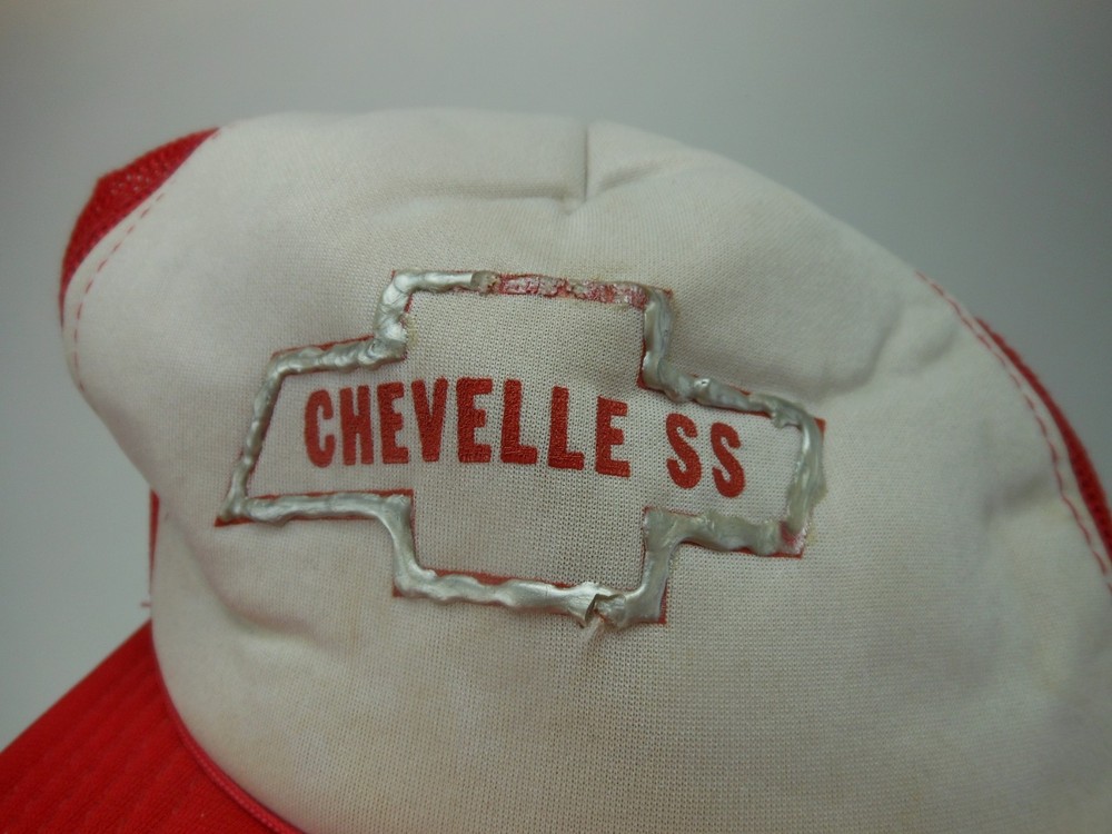 1970s Chevelle SS Snapback Baseball Cap Distressed Mesh Hat Chevy