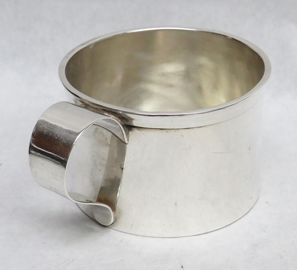 VINTAGE WHITING SILVER CO. STERLING SILVER COFFEE CUP / MUG