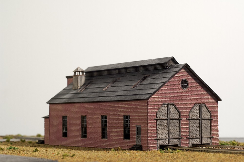 Laser Cut N Scale 2 Stall Engine House Building KIT.
