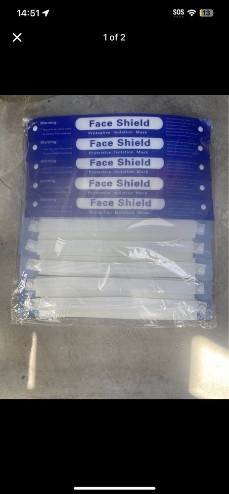 Disposable Face Shield Safety Anti-Splash Protection