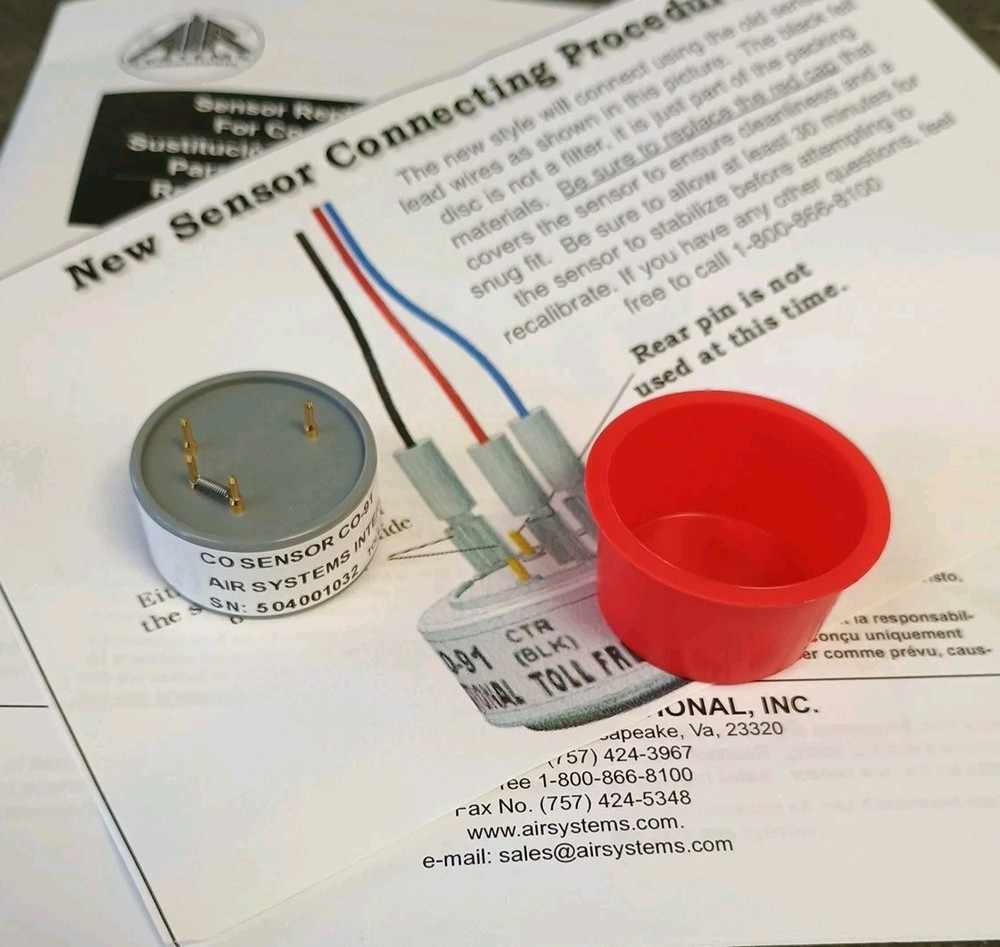 Air Systems Intl Co-91Ns Replacement Sensor,Carbon Monoxide