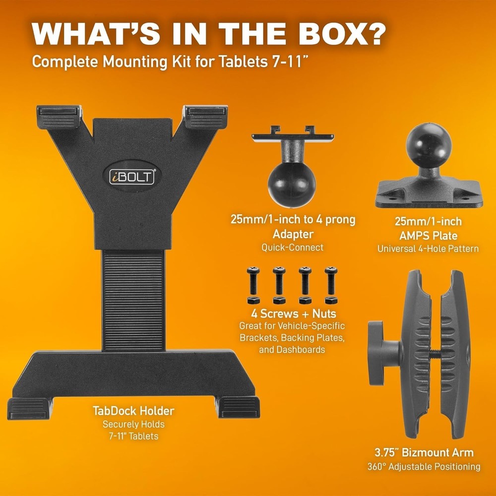 Heavy-Duty Tablet Holder for Trucks