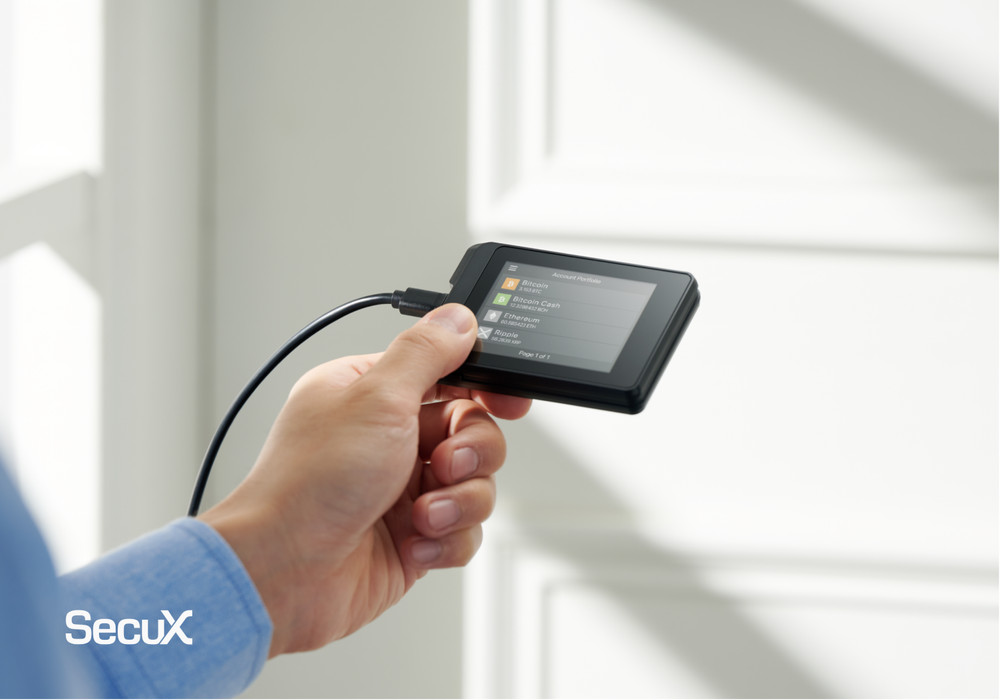 SecuX W10 Crypto Hardware Wallet Secure USB Bitcoin Ethereum BTC ETH