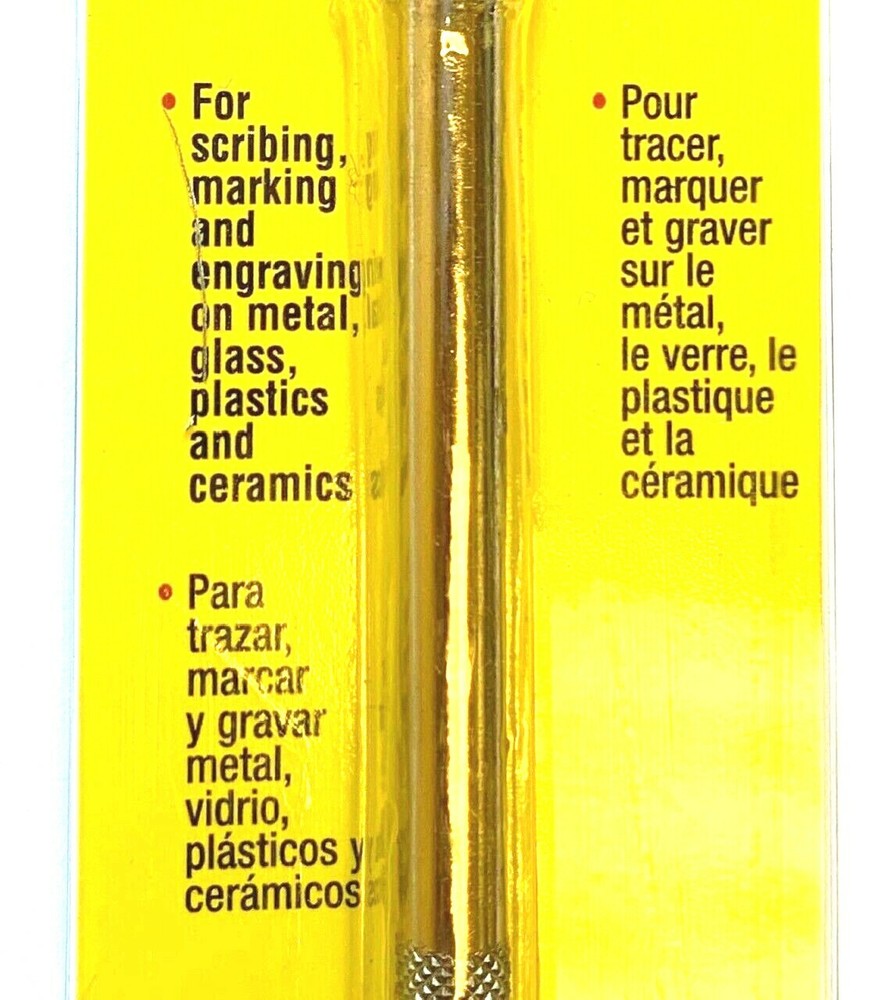 GENERAL TOOLS #84 NEEDLEPOINT SCRIBER W/ 4 EXTRA NEEDLE POINTS IN HANDLE