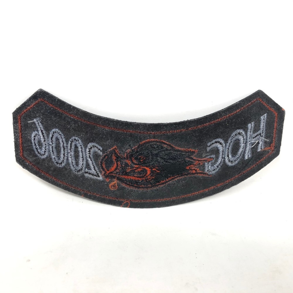 New Harley Davidson 2006 HOG Harley Owners Group Rocker Patch Motorcycles