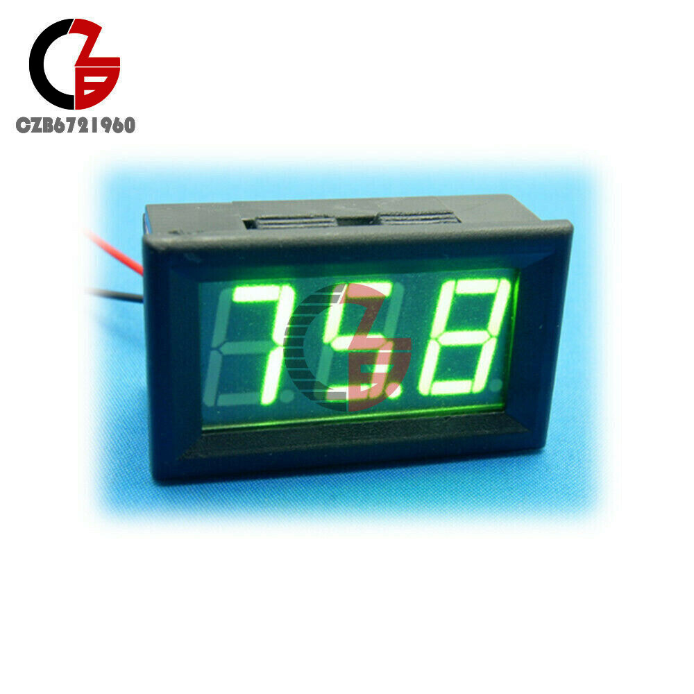 DC 0V~99.9V Blue/Red/Green LED Digital Voltmeter Voltage Panel Meter for Motor
