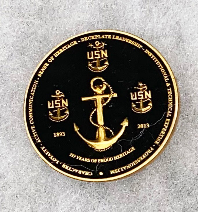 Delbert Black 1st Master CPO Challenge Coin