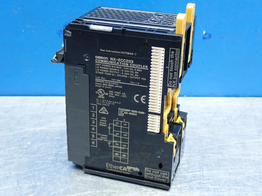 OMRON NX-SERIES ETERCAT COUPLER UNIT NX-ECC203