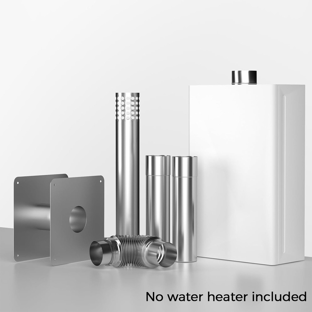 Venting Parts Horizontal Vent Kit for Gas Tankless Water Heater Stainless Steel