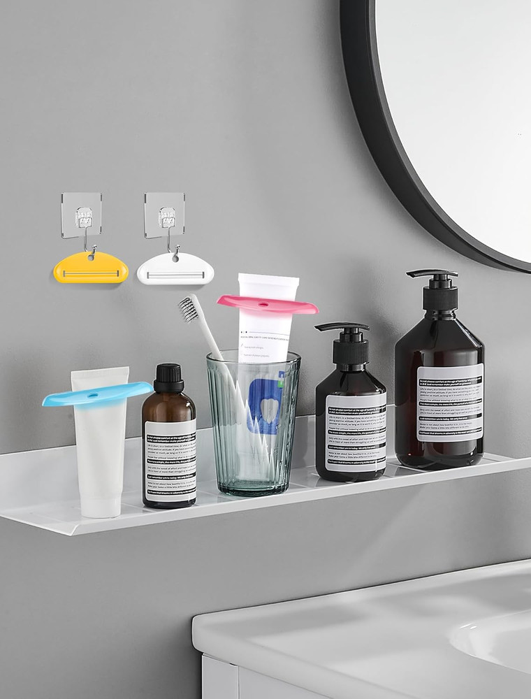 4PCS Toothpaste Squeezer, Colorful Plastic Toothpaste Tube Squeezer Toothpaste D