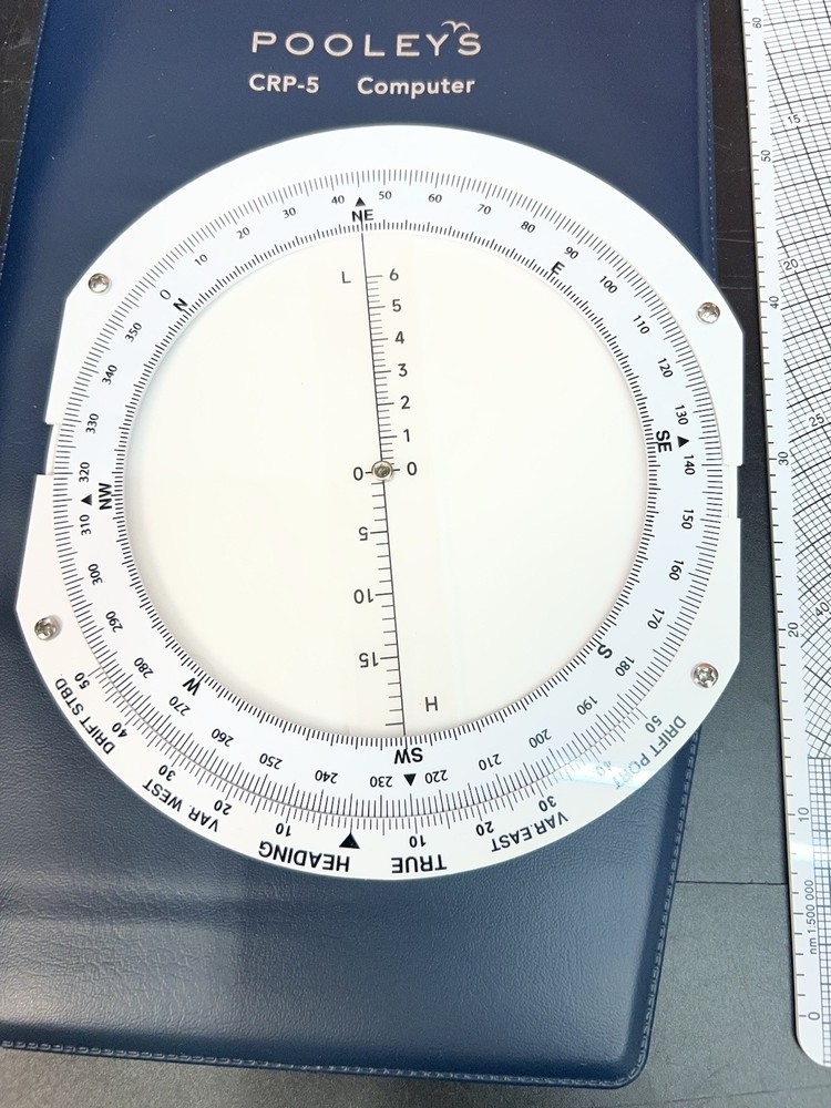 Pooleys CRP-5 E6B Flight Computer 10" Pilot Navigation Calculator