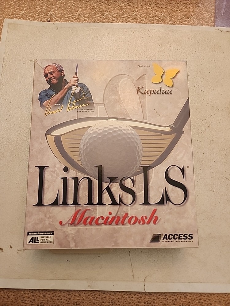 Vintage LinksLS Golf Software for Apple Macintosh- (3) CD ROMs For Macintosh