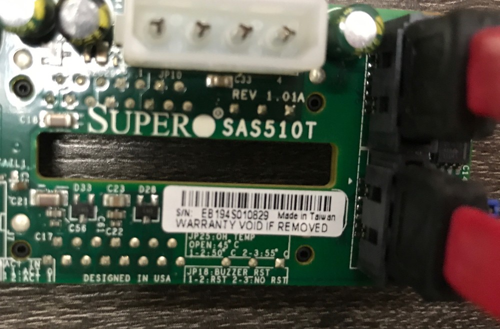 Supermicro SUPER SAS510T server Adapter 2.5 inch L20-25
