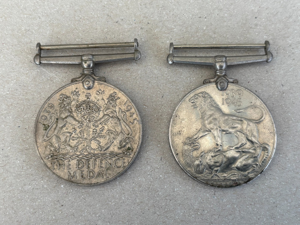 WW2 WAR & DEFENCE MEDALS  (Needs New Home)