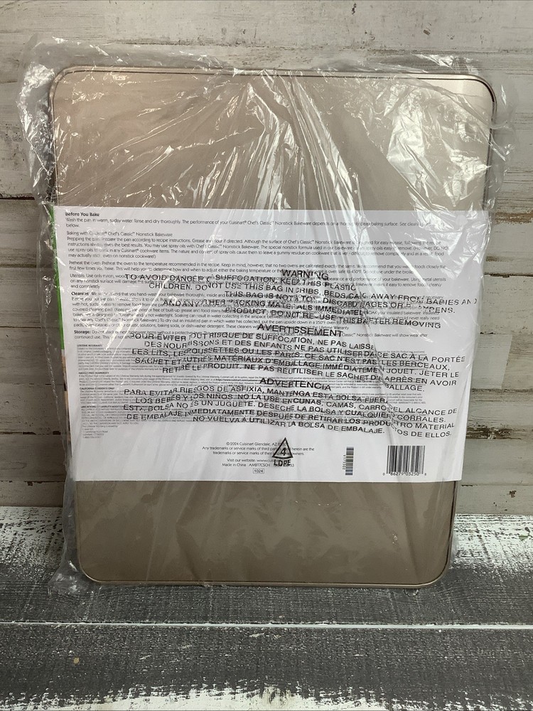 Cuisinart 17” Cookie Sheet Chef's Classic Nonstick Bakeware Cookie Sheet