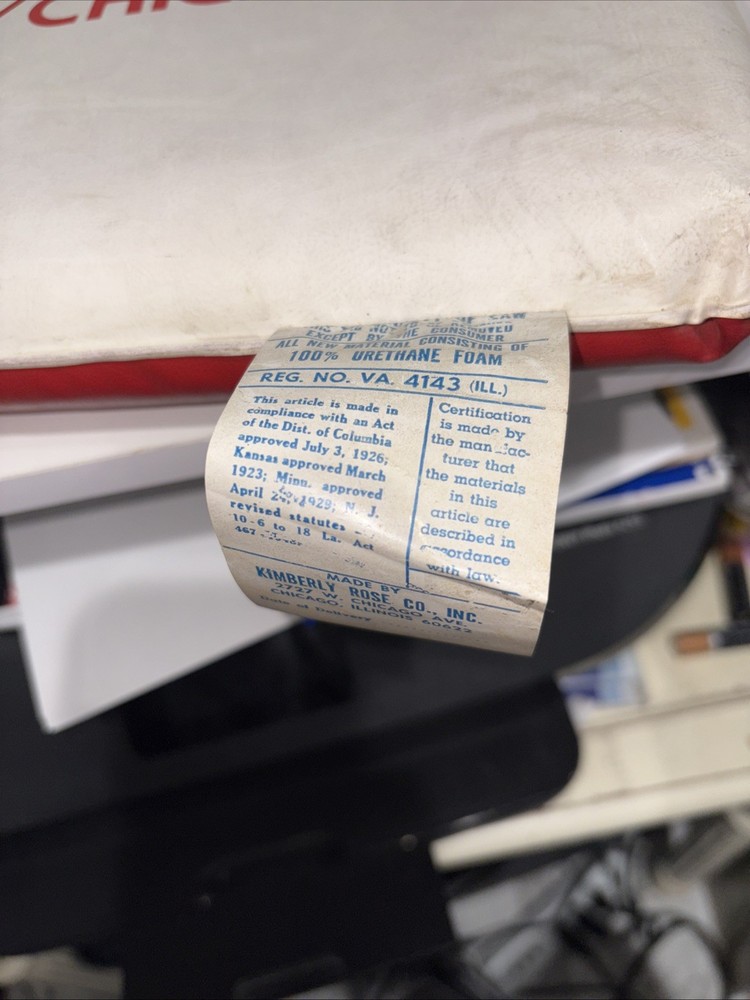 Vintage seat cushion