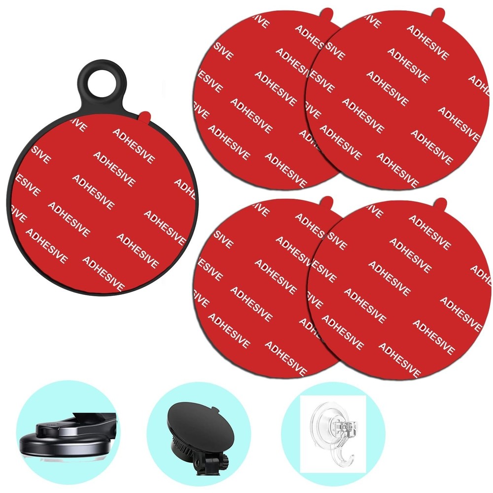 D.SKING 4 Pack 2.76"(70mm) Very High Bond Sticky Adhesive Replacement,Circle ...