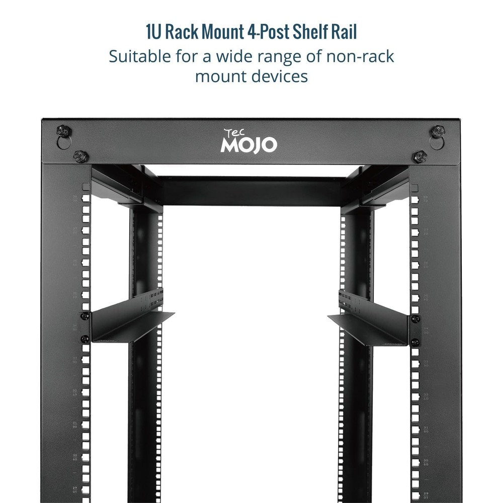 1U Adjustable Rack Mount Rails 20.9-32 Inch