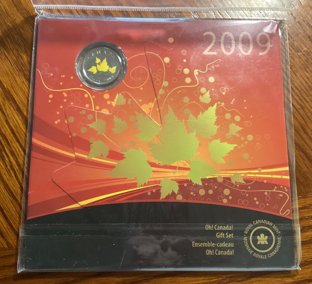 Canada 2009 Oh Canada Gift Coins Set with Special colored 25 Cent