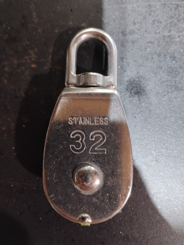 Pulley Block Stainless 32 Single Pull