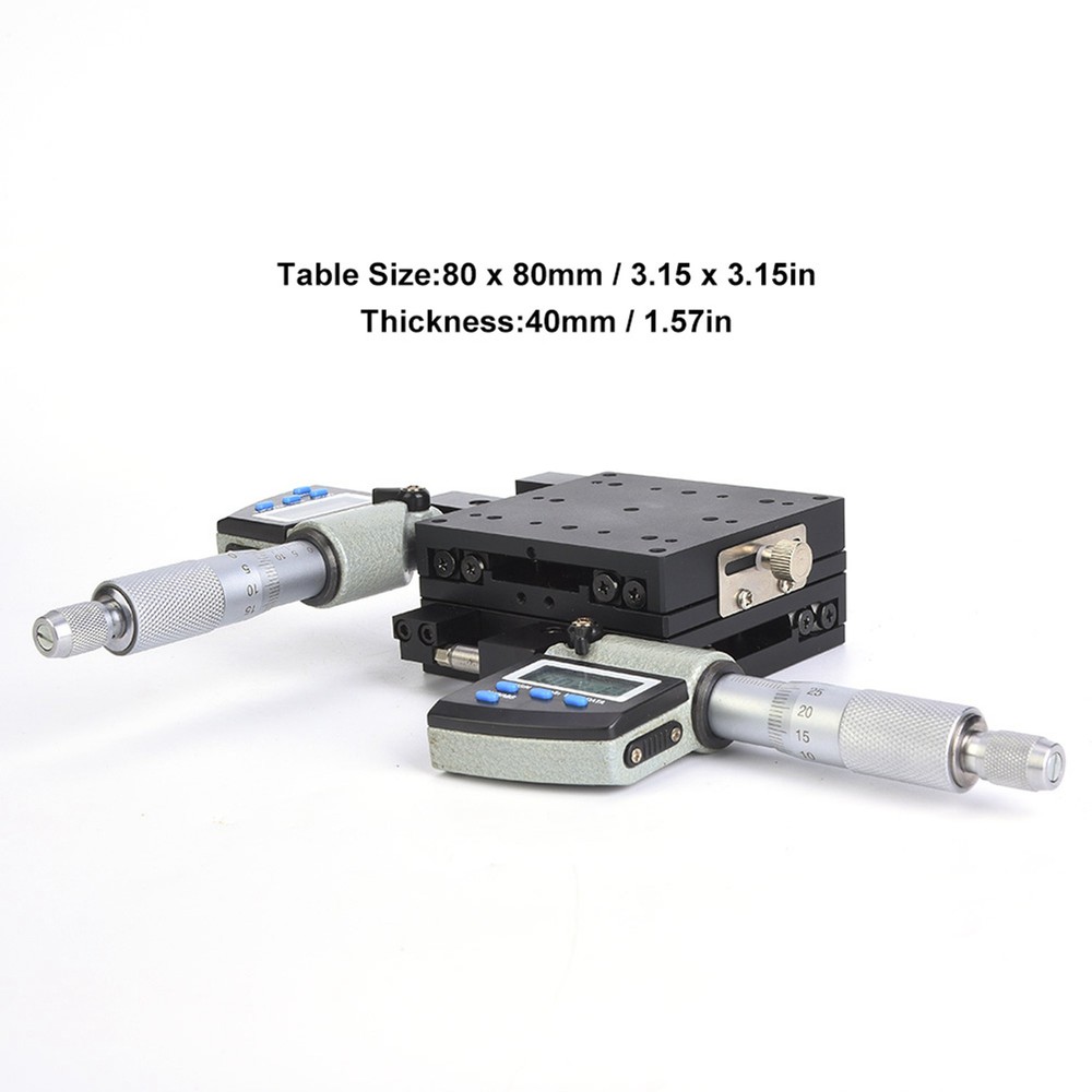 Micrometer Platform Digital 8x8cm 0.002mm Linear Stage Platform Accessory Part