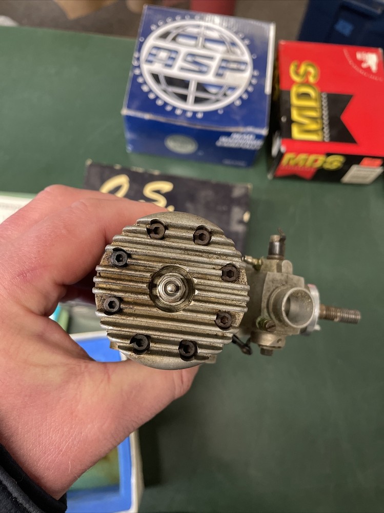 OS MAX 90 90F SR 2-CYCLE R/C MODEL AIRPLANE ENGINE Untested