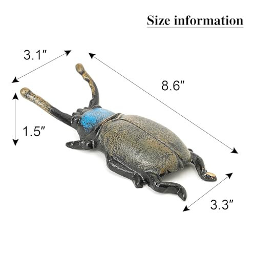 Sungmor Cast Iron Boot Jack Rustic Beetle Garden Decor Statue Boot Remove Helper