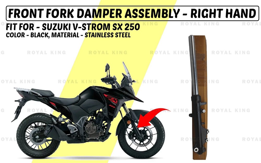 Front Fork Damper Assembly "Right Side Fit For Suzuki V-Strom SX 250"