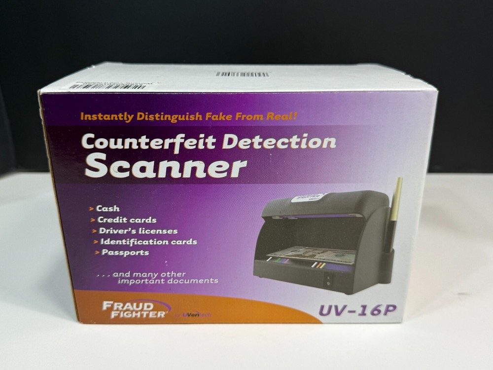 UVeritech UV-16P FRAUD FIGHTER Counterfeit Detection Scanner