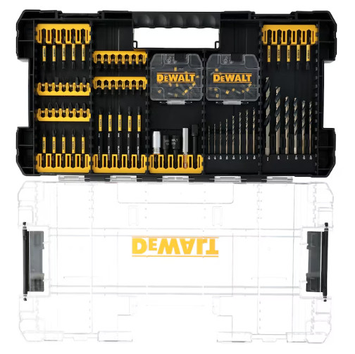 DEWALT Elite 100Pc Impact Driver Bit Set 1/4in Hex Heavy Duty Case