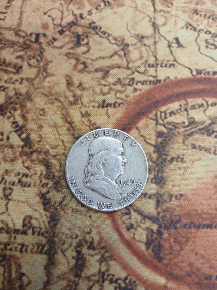 Silver 90%  1949 P  Franklin Half Dollar   TP-0612