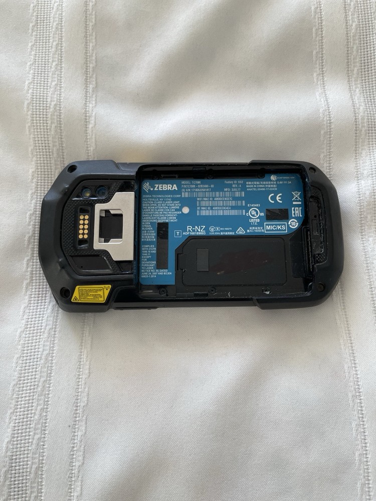 Two Zebra TC720L Scanners, Walmart Software. No batteries.
