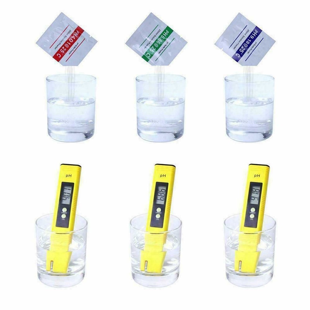 15 PCS PH BUFFER SOLUTION POWDER PRECISE CALIBRATION - pH 4.01 / 6.86 / 9.18 New