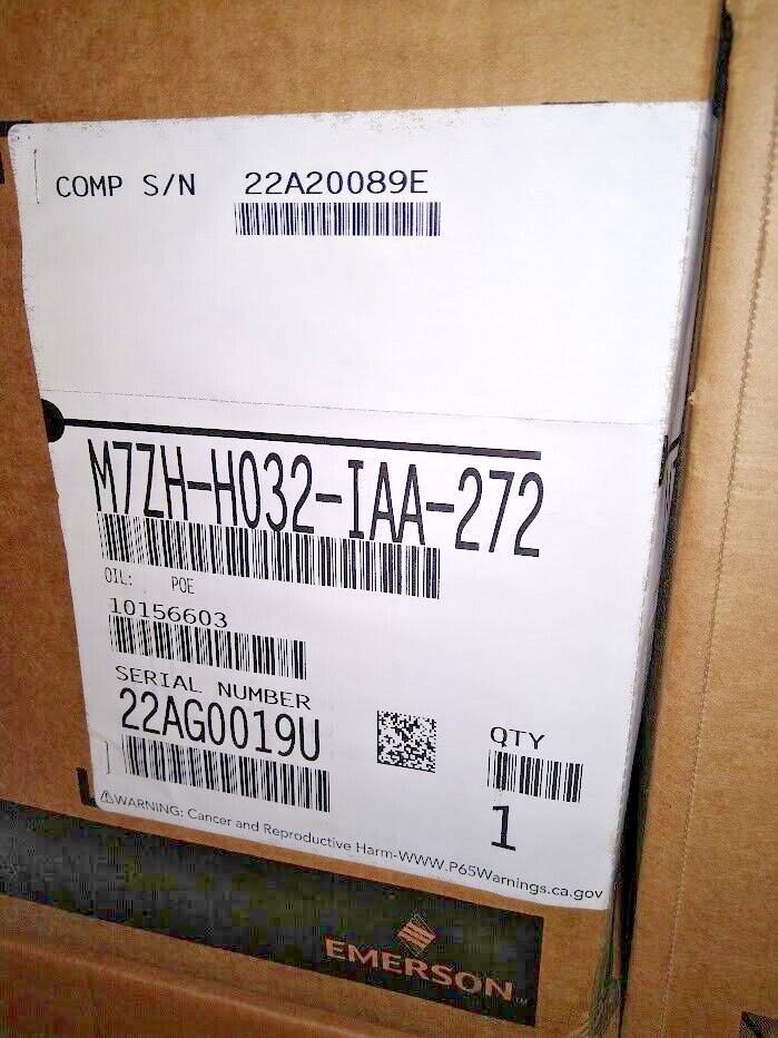 Emerson Copeland Compressor M7ZH-H032-IAA-272