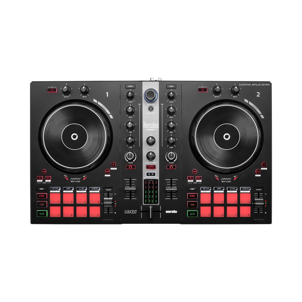 Hercules DJ 2-Deck USB DJ Controller for Serato DJ Lite and DJUCED