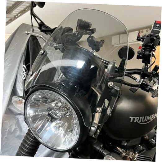 Motorcycle Double Bubble Windshield Windscreen Visor Compatible with Street