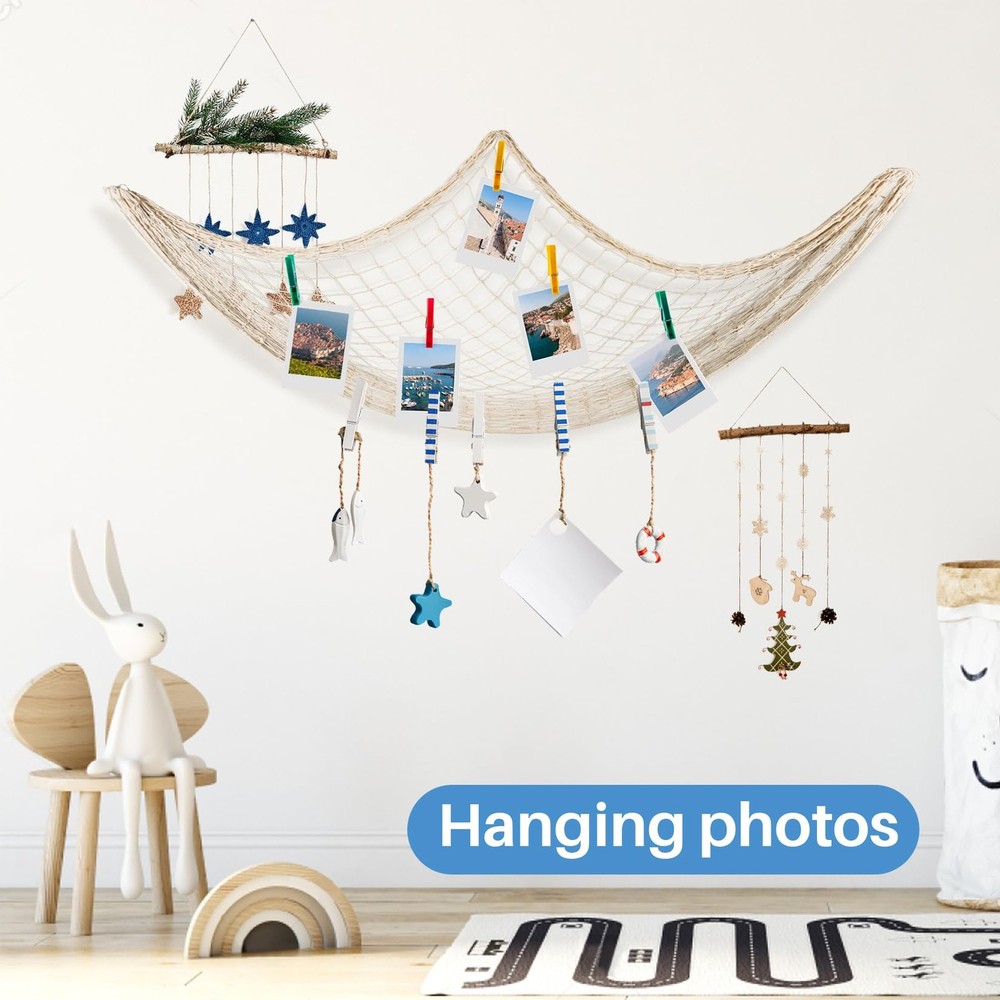 1PC Fish Net Decorative - Fish Net Decorations Decorative Netting Nautical Fi...