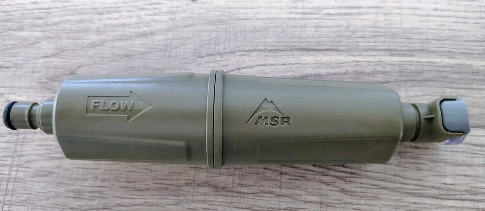 USMC Issued MSR Water InLine Micro Filter Hydration Pack Coyote