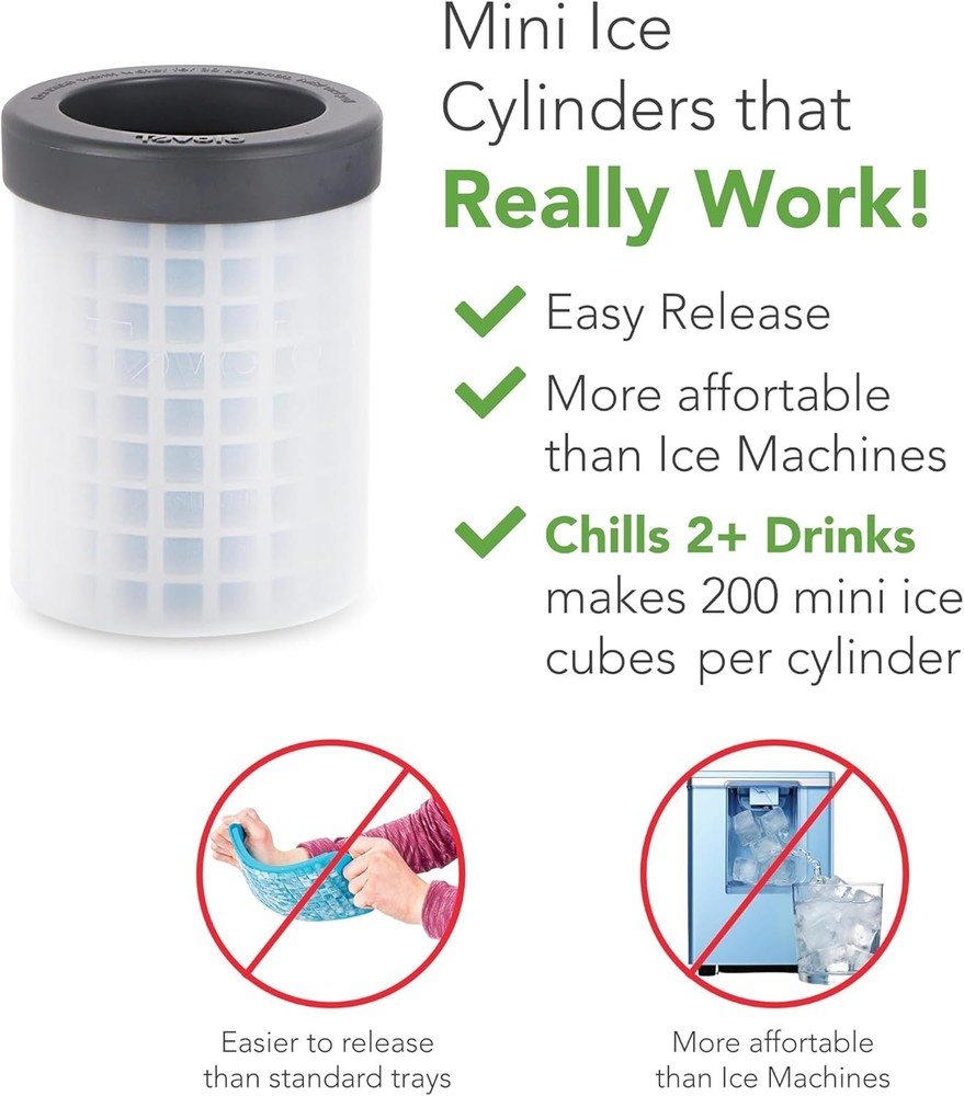 Space-Saving Silicone Ice Makers - Create 400 Mini Ice Nuggets Effortlessly