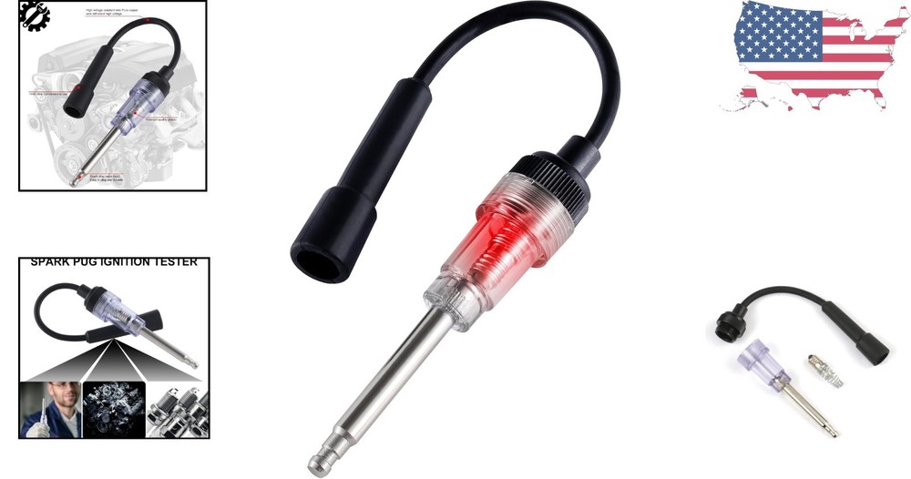 Universal Inline Spark Plug Tester for Fast Engine Diagnostics - Durable Design